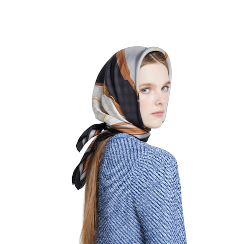 Printed silk carré
