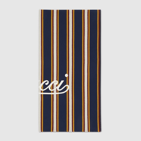 Stranddecke aus Baumwolljacquard