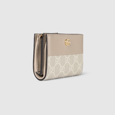 Kleine, zweifarbige GG Marmont Brieftasche