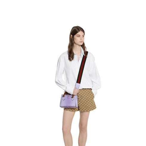 Gucci Diana small python tote bag