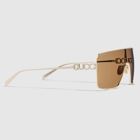 Rectangular frame sunglasses