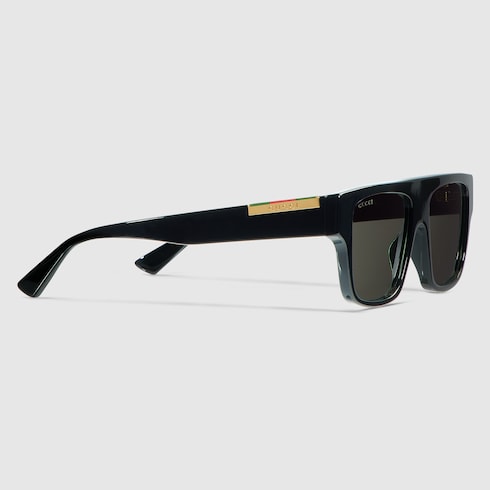 Rectangular frame sunglasses