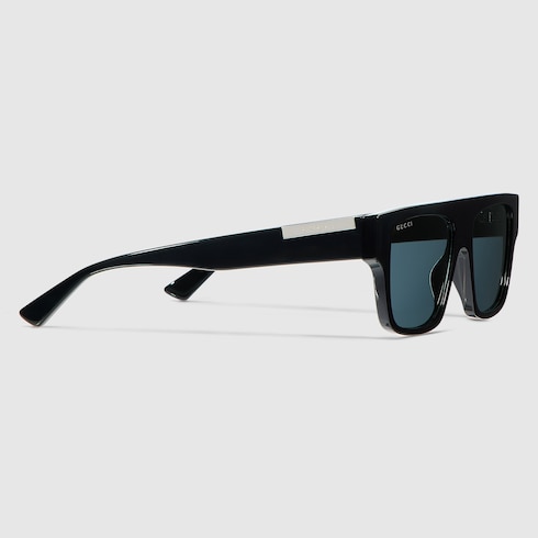 Rectangular frame sunglasses