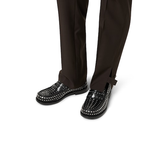 Men's loafer with removable detail