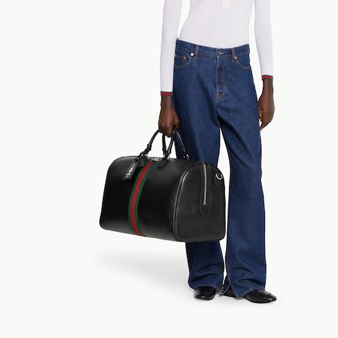 Gucci Savoy系列中号旅行包