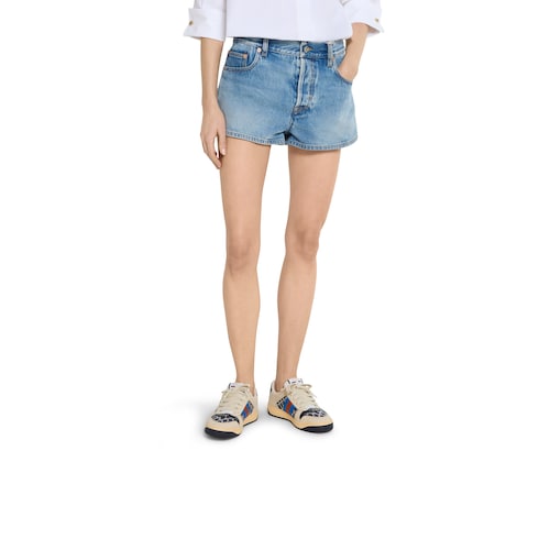 Sneaker Screener donna con cristalli GG