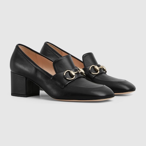 Women's loafer pump with Horsebit