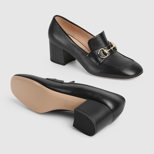 Women's loafer pump with Horsebit