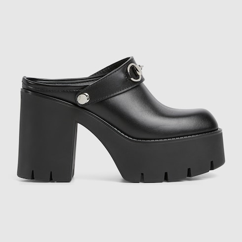 Mules compensées avec détail Mors pour femme