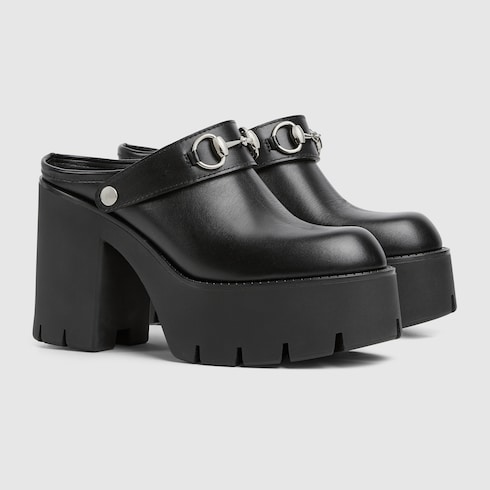 Zapato estilo slipper con plataforma y Horsebit para mujer