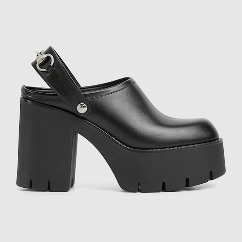 Mules compensées avec détail Mors pour femme