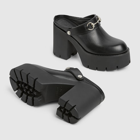 Mules compensées avec détail Mors pour femme