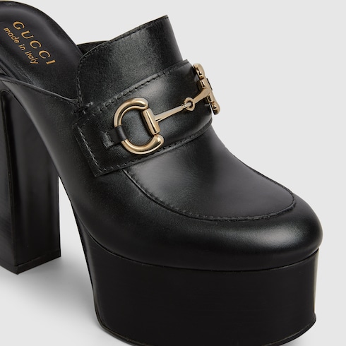 Women's platform mule with Horsebit