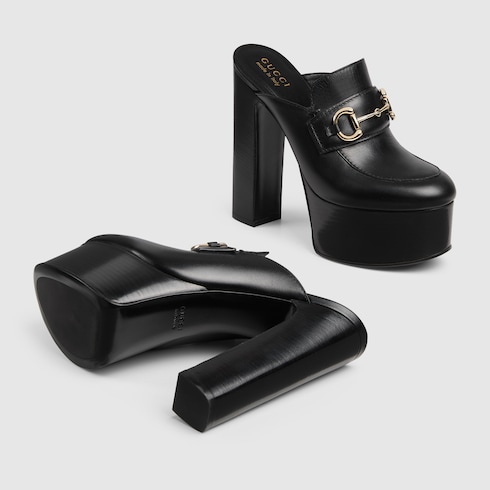 Women's platform mule with Horsebit