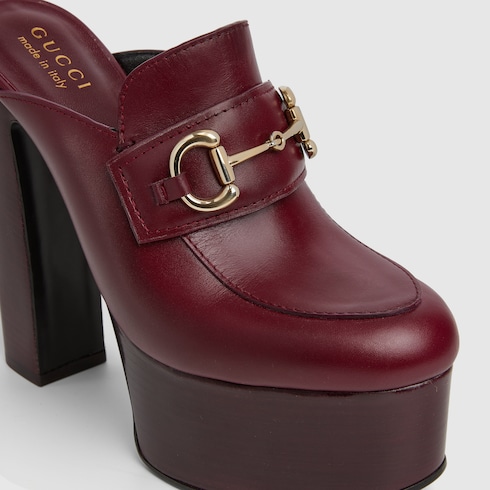 Women's platform mule with Horsebit