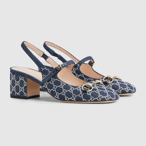 Women's GG crystal pump with Horsebit