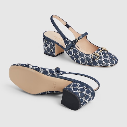 Women's GG crystal pump with Horsebit