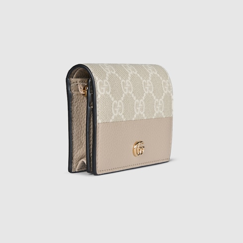 Bi-color GG Marmont small wallet