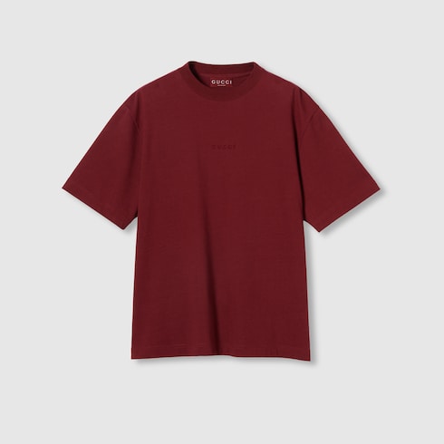 Cotton jersey T-shirt with embroidery