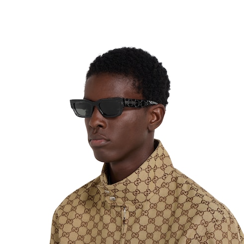 Rectangular frame sunglasses