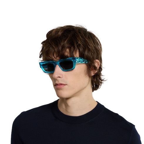 Rectangular frame sunglasses