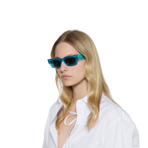 Rectangular frame sunglasses