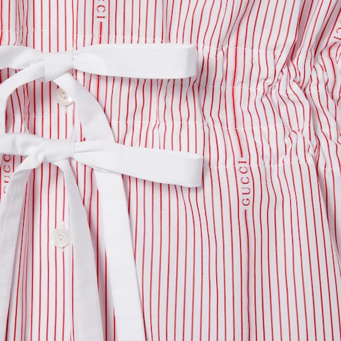 Camisa de fil coupé de algodón Gucci