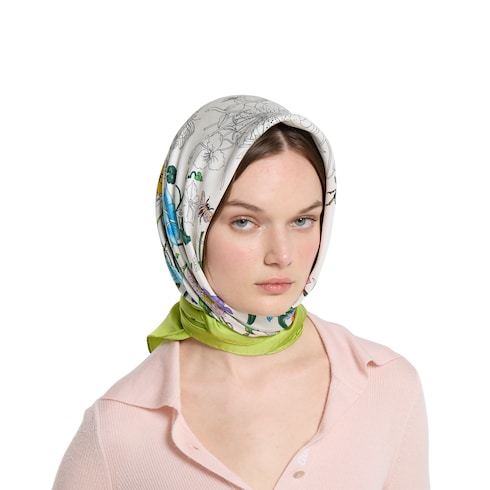 Printed silk carré
