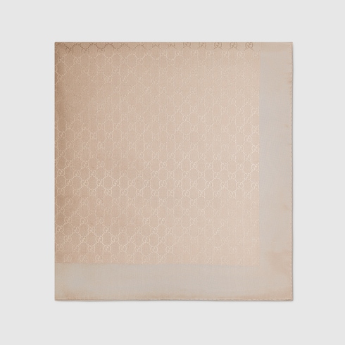 Printed silk twill carré