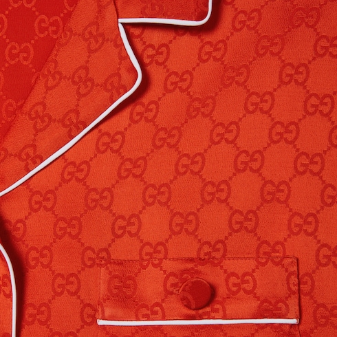 GG satin shirt