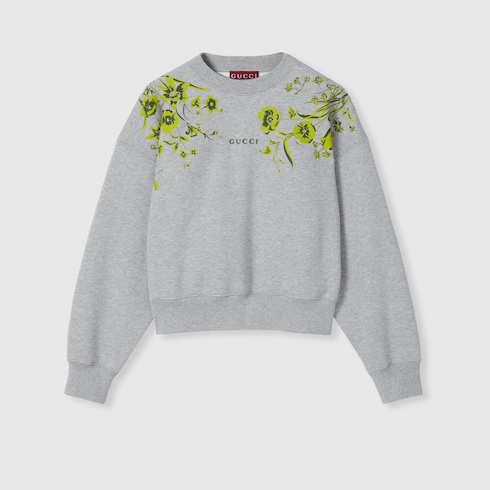 Cotton jersey sweatshirt with print