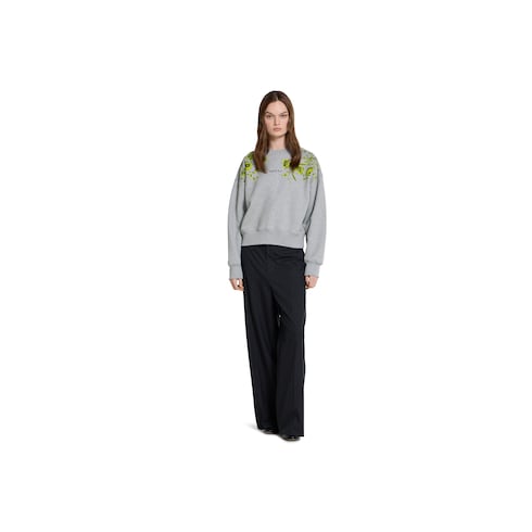 Cotton jersey sweatshirt with print