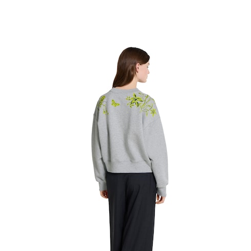 Cotton jersey sweatshirt with print