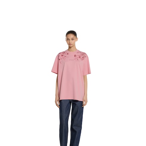 Soft cotton jersey T-shirt with print
