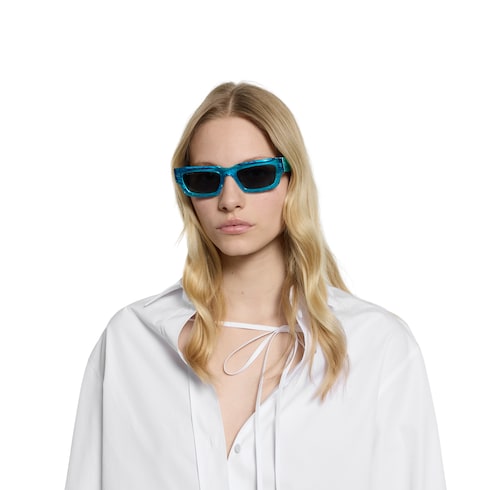 Rectangular frame sunglasses