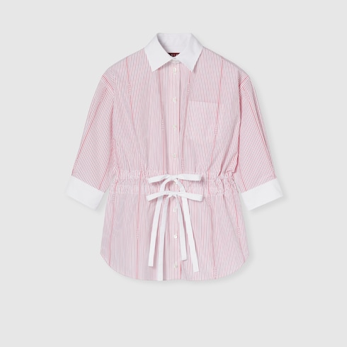 Camisa de fil coupé de algodón Gucci