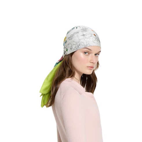 Printed silk carré