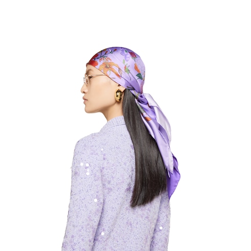 Printed silk carré