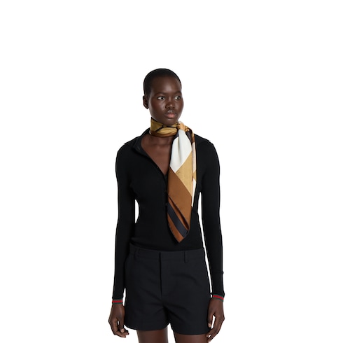 Printed silk carré