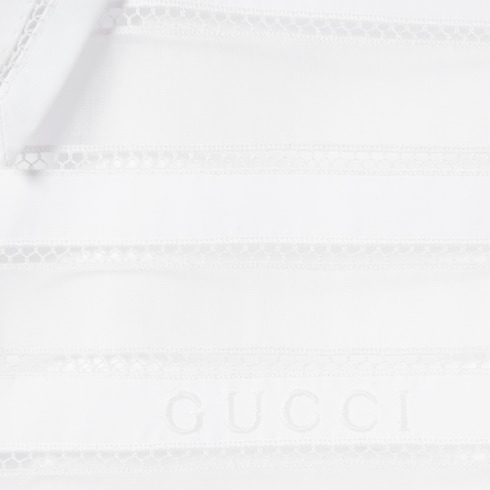 Chemise en popeline de coton avec broderie