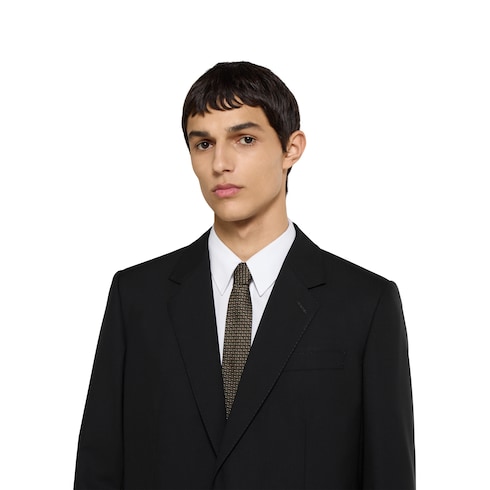 Double G silk jacquard tie