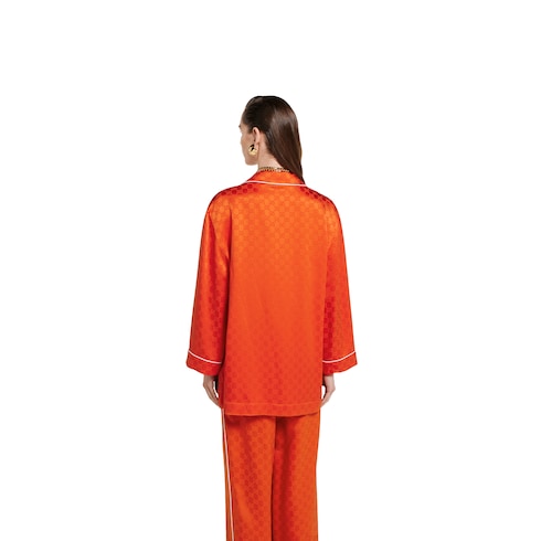 Chemise en satin GG
