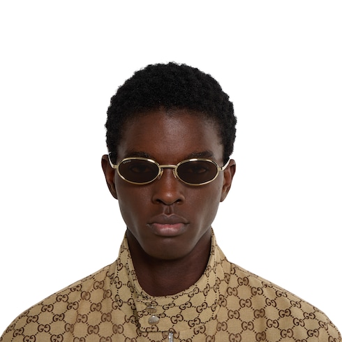 Oval frame sunglasses
