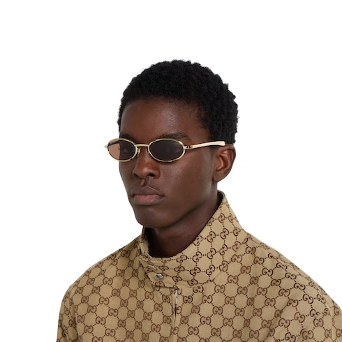 Oval frame sunglasses