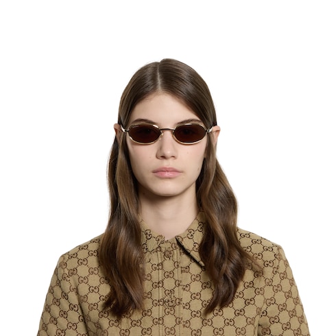 Oval frame sunglasses