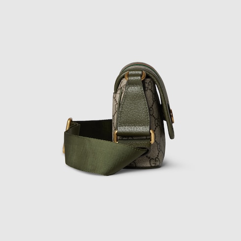 Ophidia mini bag in beige and dark brown fabric | GUCCI® US