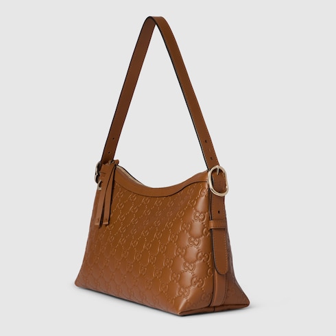 Bolsa para el hombro mediana GG Emblem