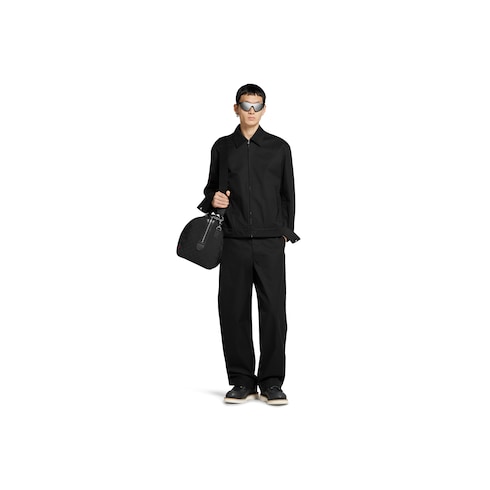 Cotton twill pant with Web detail