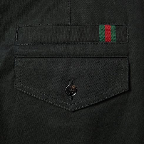 Cotton twill pant with Web detail Detail 6
