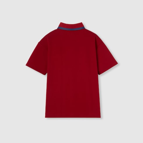 Polo bambino in cotone stampato